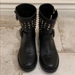 Valentino ‘rock stud’ biker boot
